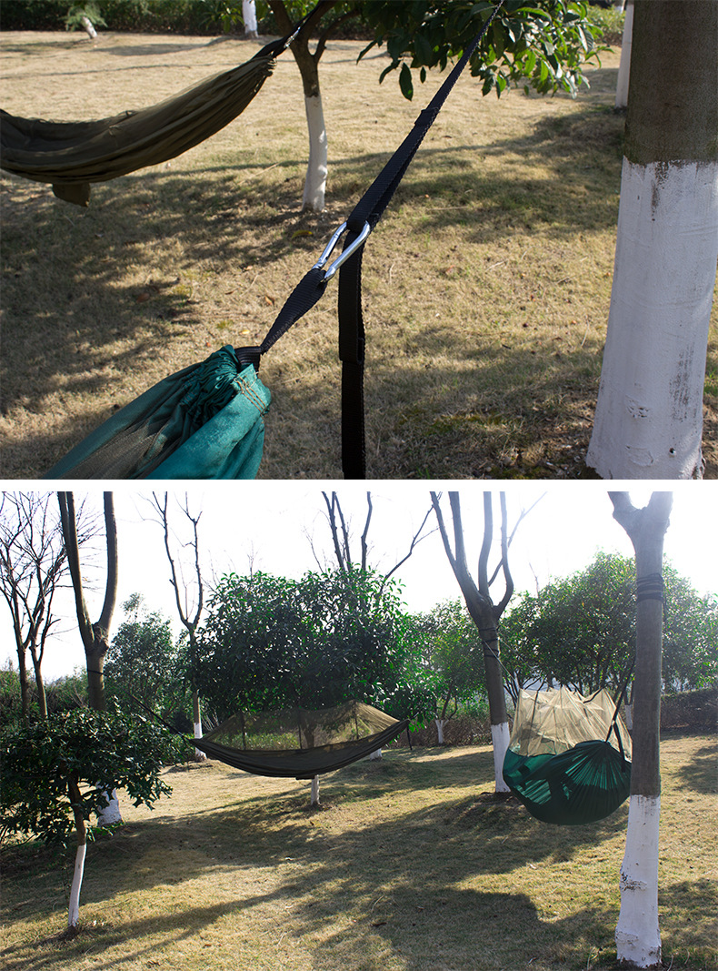 Cheap Goat Tents Outdoor Camping Hammock Portable Ultralight Tent 1 2 Person Hanging Bed with Mosquito Net Ultralight Tourist Sleeping Hammock   
